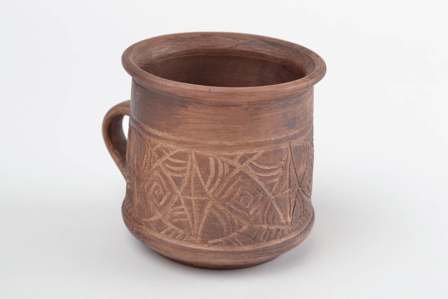 Tasse à thé fait main Mug original 25 cl marron en céramique Vaisselle design photo 5