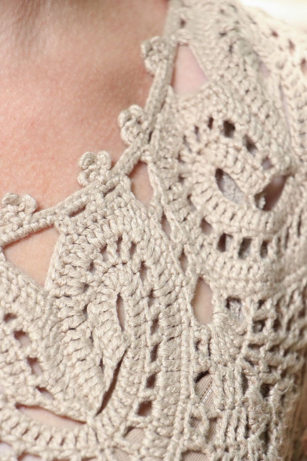Handmade knitted blouse  photo 5