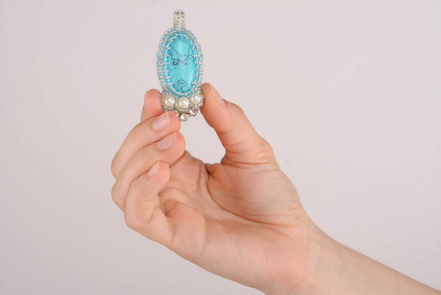 Pendand with turquoise photo 1
