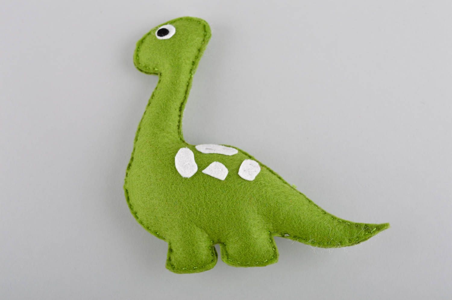 Dinosaurier Kuscheltier Kinder Geschenk handgemachtes Kuscheltier aus Filzwolle foto 2
