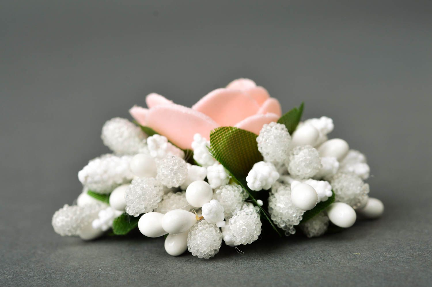 Schmuck handgemacht Haarschmuck Blüten romantisches Accessoire für Haare foto 5
