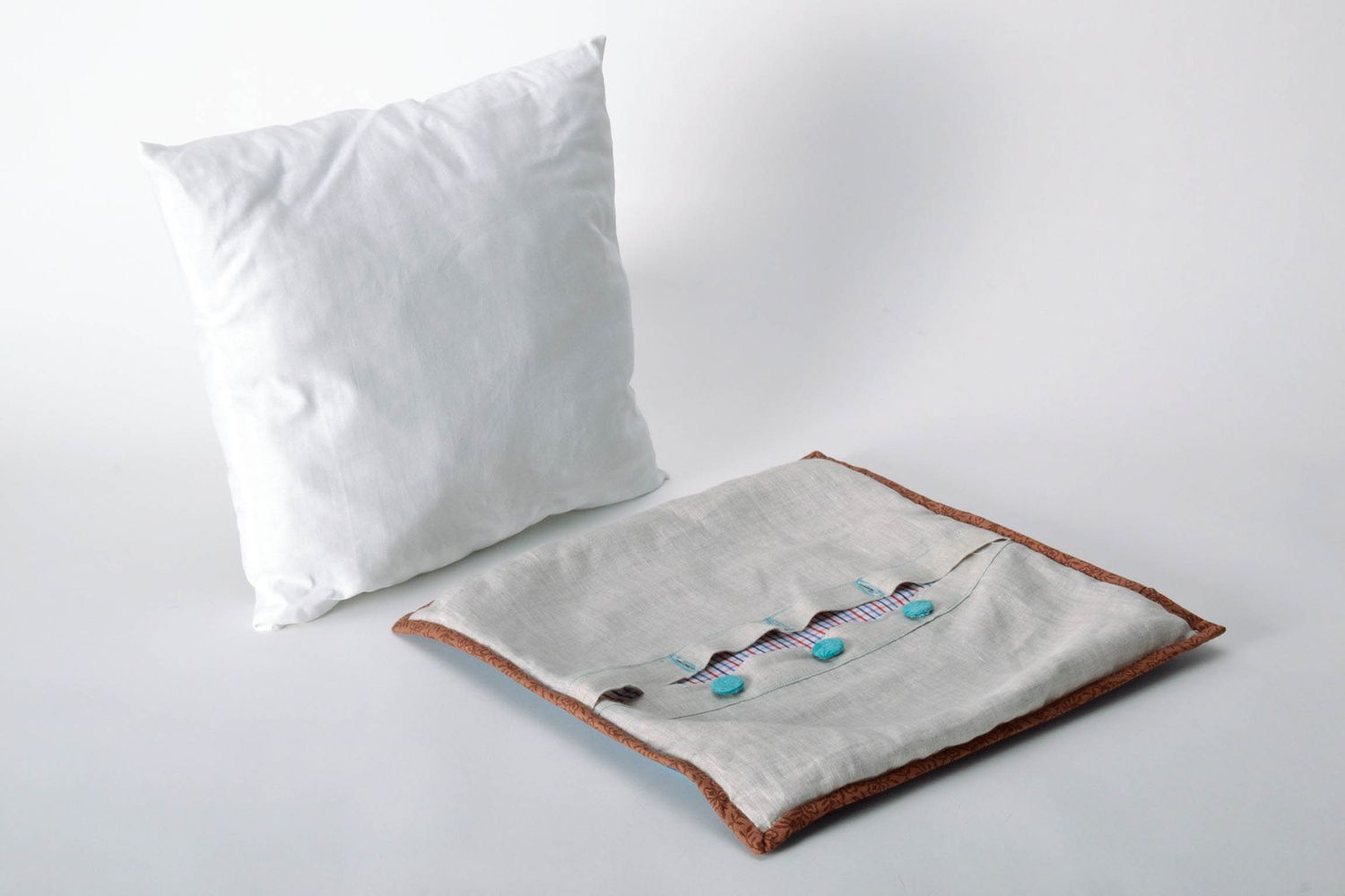 Cuscino decorativo fatto a mano morbido in stoffa cuscini per divani originali
 foto 4