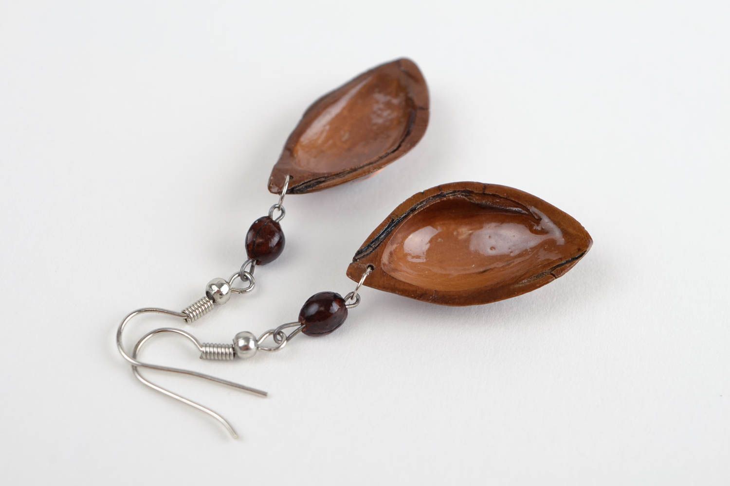 Wood earrings designer accessories handmade jewelry dangling earrings gift ideas photo 5