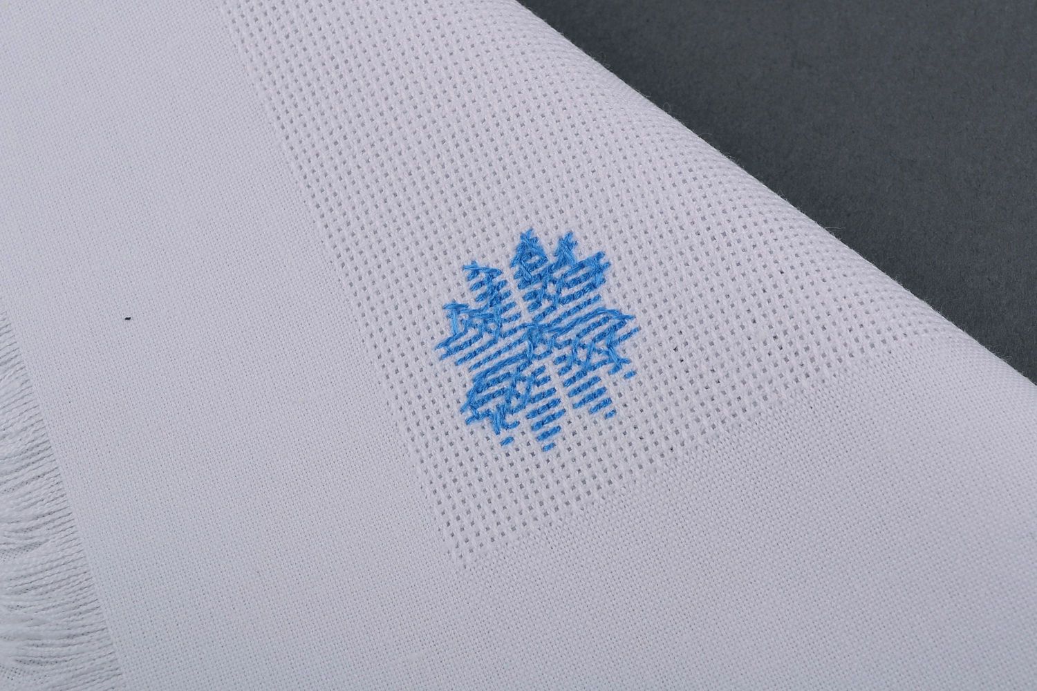 Napkin Blue snowflakes photo 3