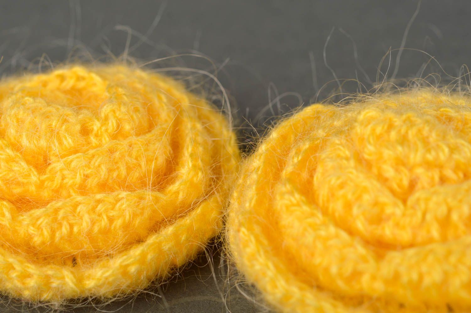 Gomas para el pelo artesanales accesorios para niñas regalo original amarillas foto 5