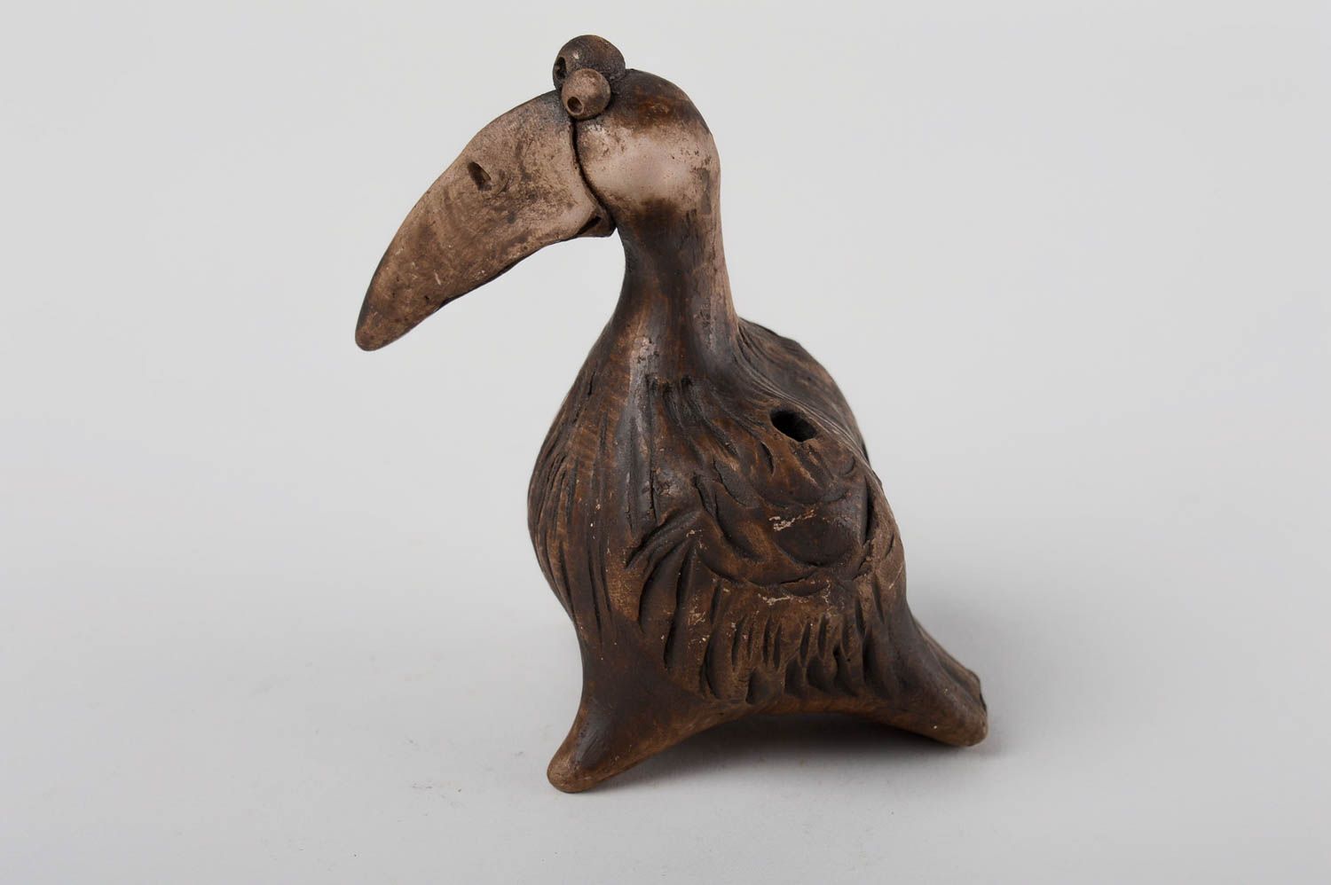 Ocarina instrumento musical artesanal para niño silbato de barro regalo original foto 2