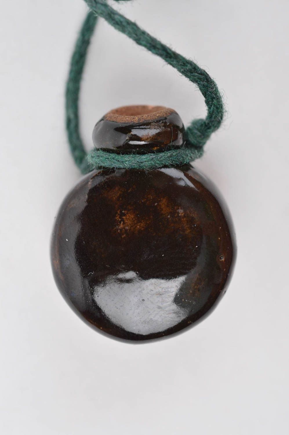 Handmade beautiful pendant female ceramic jewelry aroma pendant present photo 3