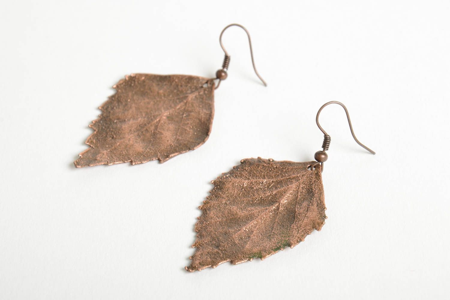 Beautiful handmade copper earrings metal earrings cool jewelry designs photo 2