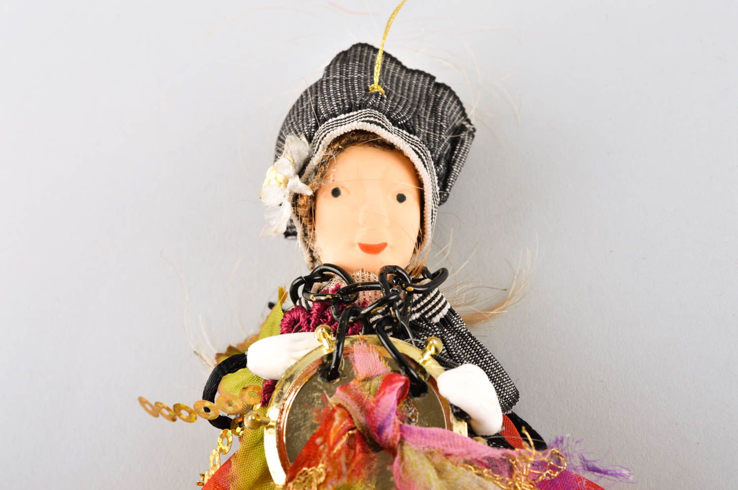 Künstler Puppe handmade Designer Puppe Deko Wohnzimmer originelles Geschenk foto 3