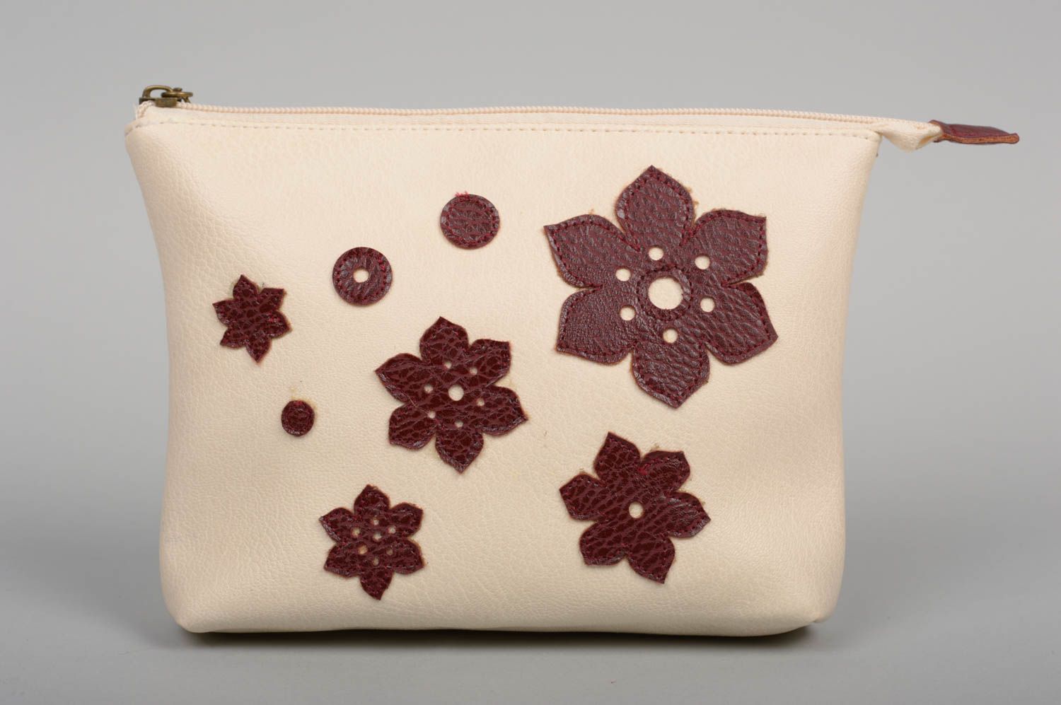 Handmade female small bag stylish clutch with flowers designer women accessory photo 1