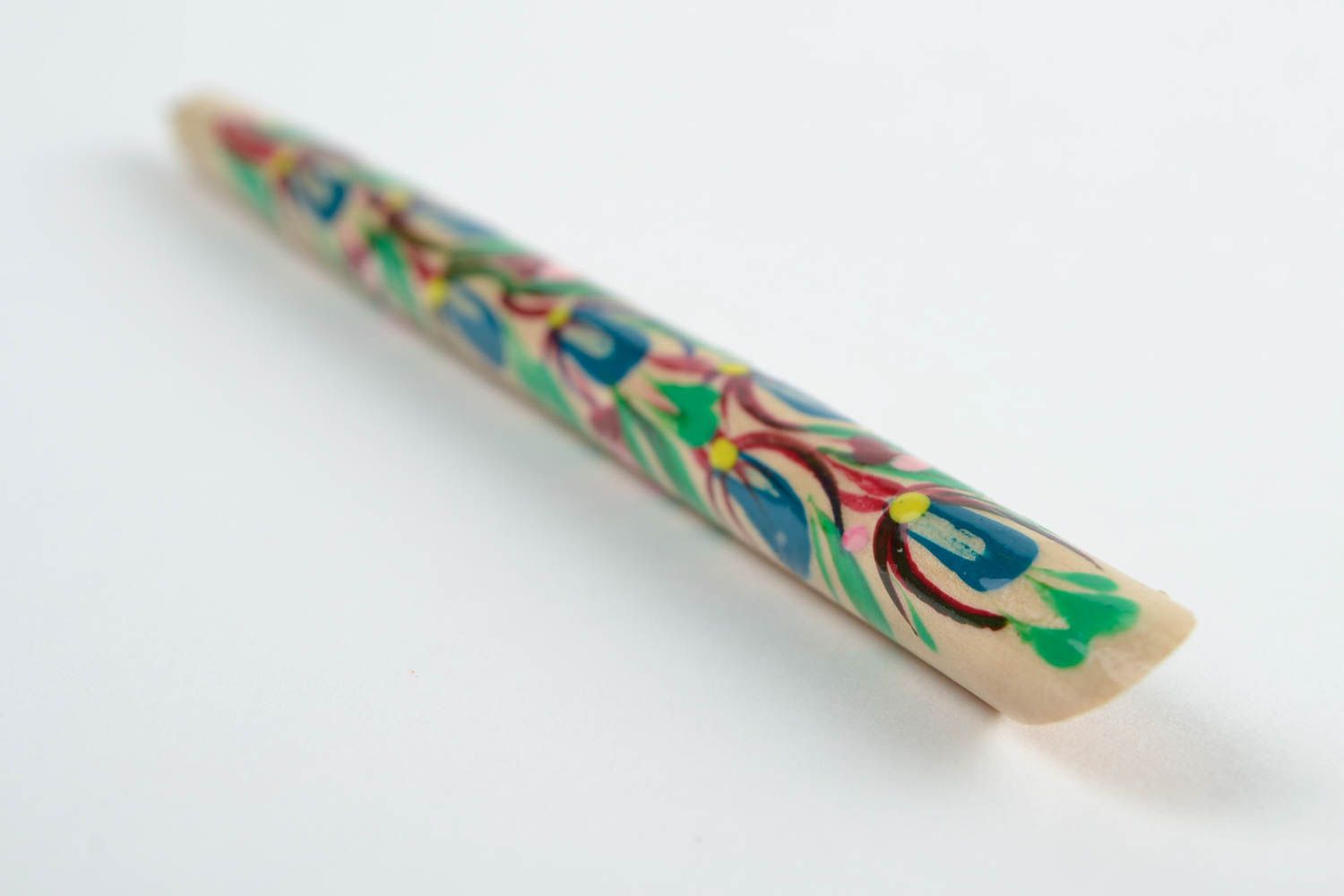 Penna di legno fatta a mano penna decorativa souvenir con pittura idee regalo foto 5