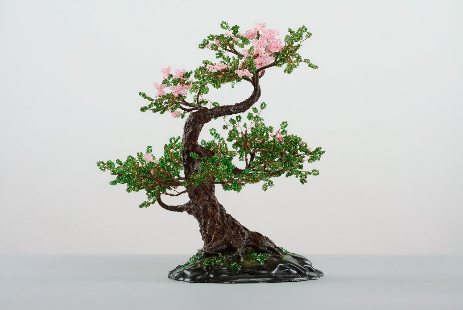 Bonsai di perline fatto a mano albero decorativo decoro bello da casa
 foto 2