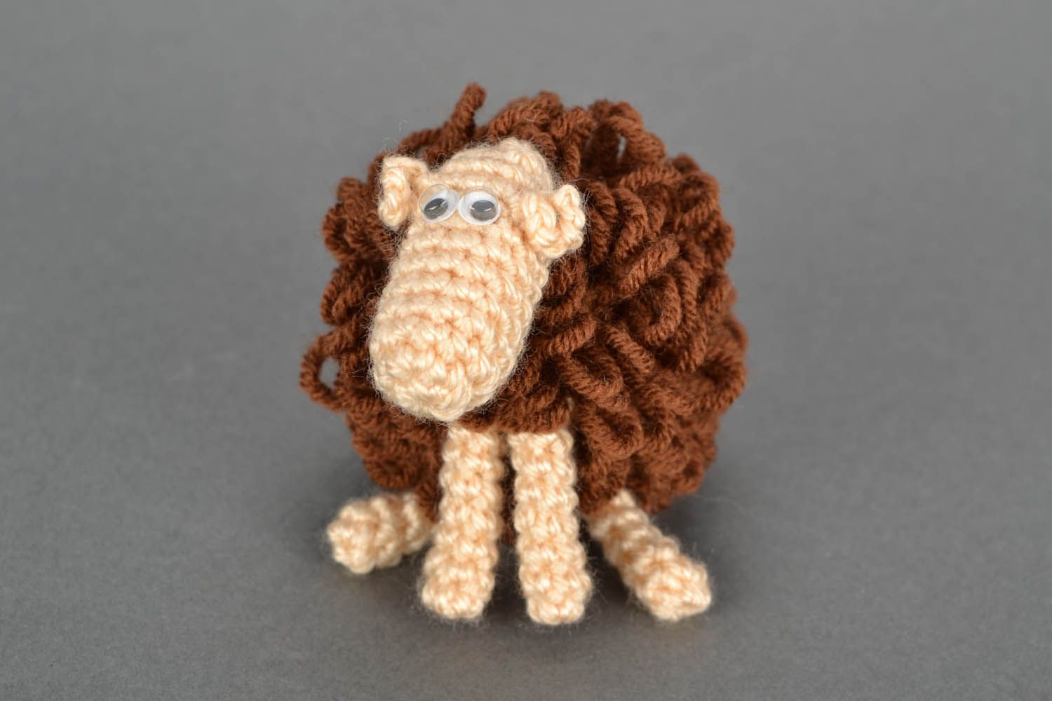 Soft crocheted lamb photo 4