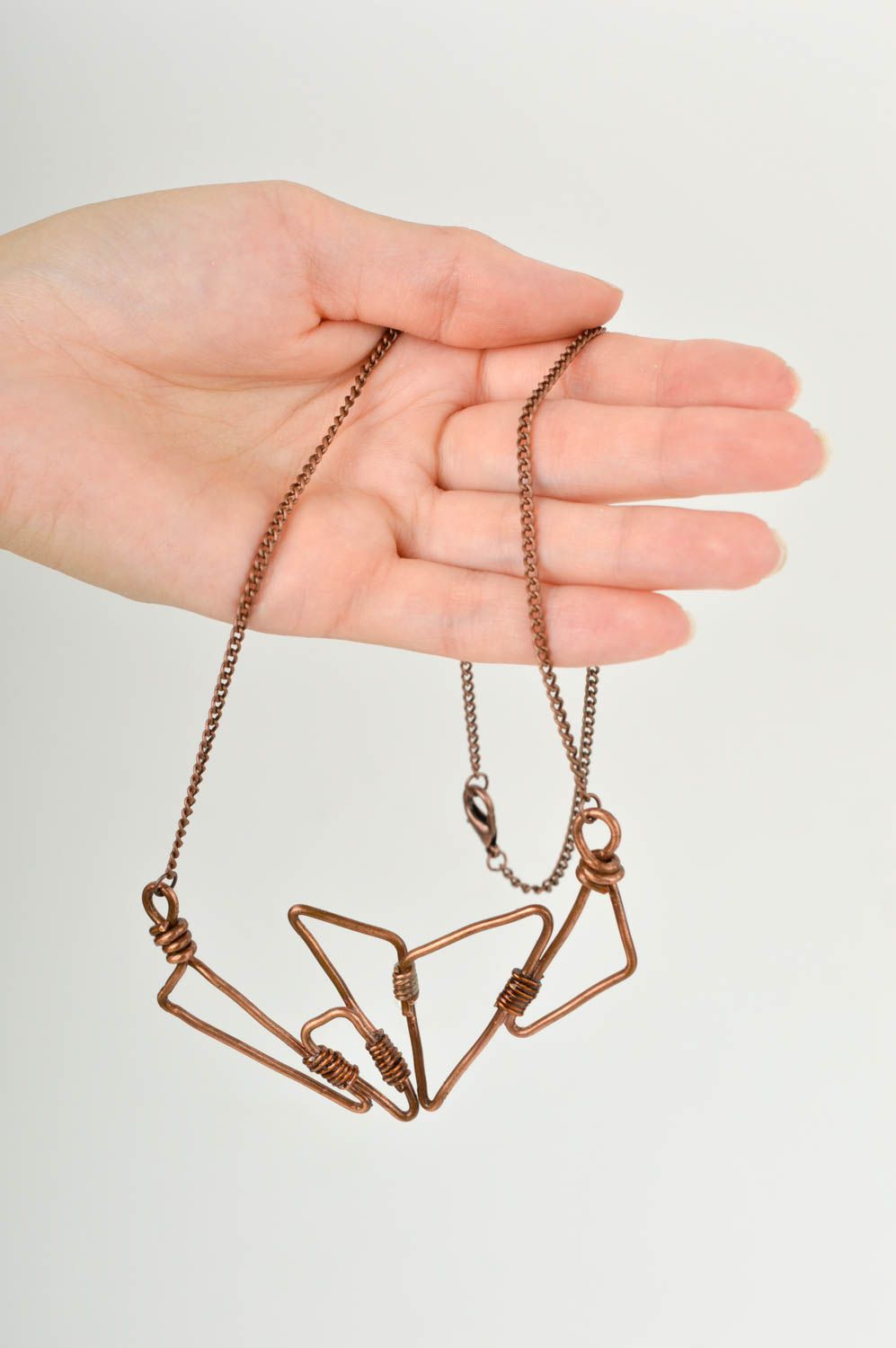 Unusual handmade metal pendant fashion accessories metal craft small gifts photo 1