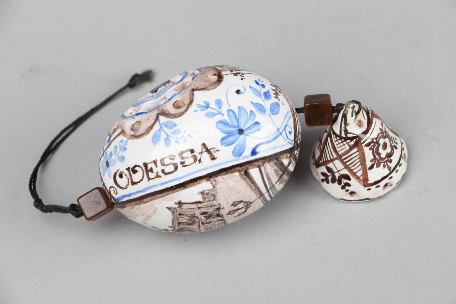 Cloche céramique décorée faite main Odessa  photo 2
