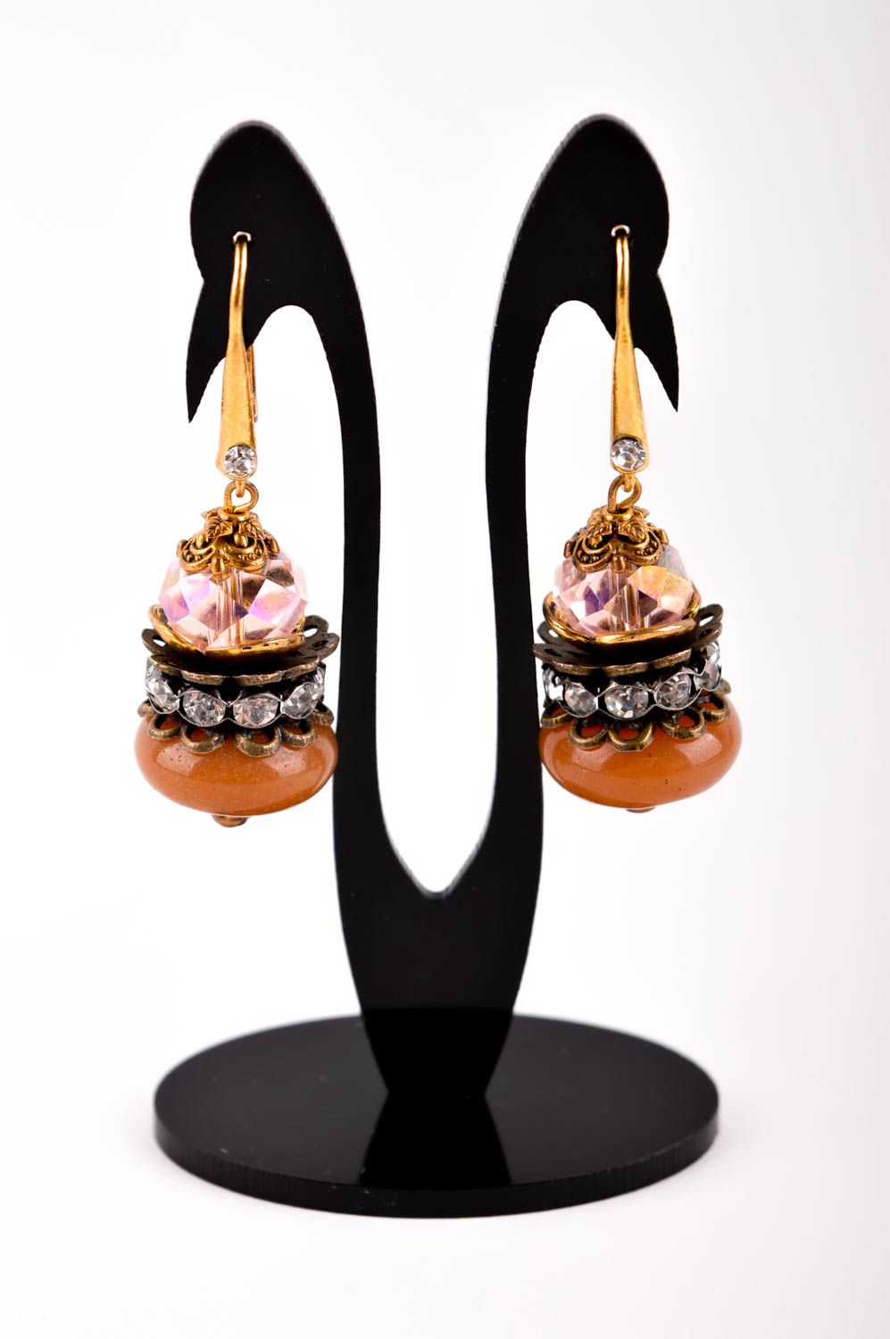 Handmade Ohrringe Modeschmuck Ohrhänger Ohrringe für Damen ungewöhnlich foto 2