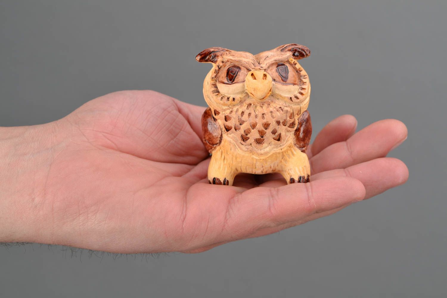 Ceramic whistle Owl photo 2