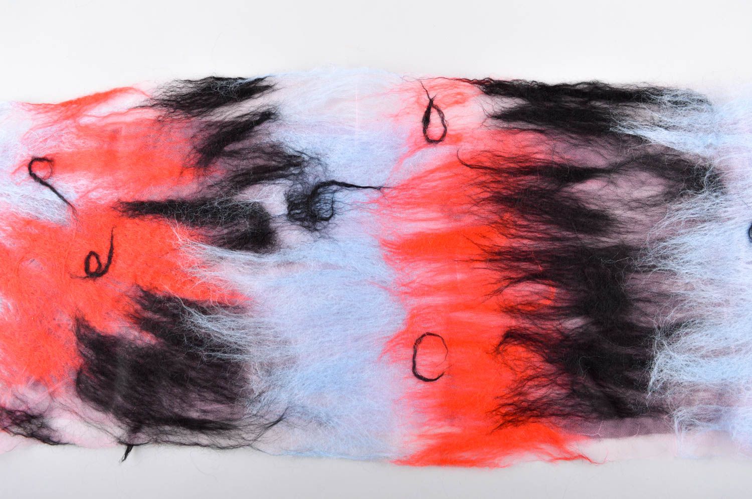Bufanda de fieltro hecha a mano multicolor ropa de mujer regalo original foto 2
