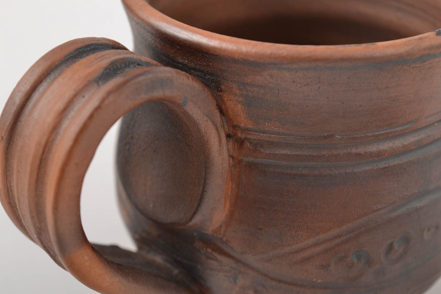 Керамическая чашка ручной работы посуда из глины посуда для чайной церемонии фото 4