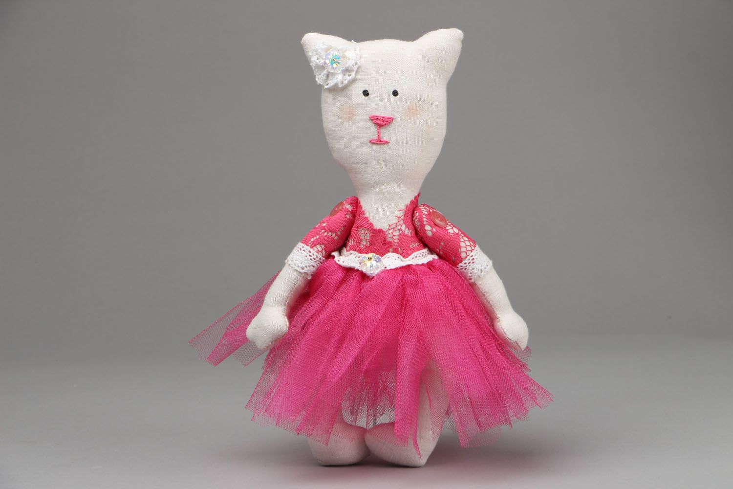 Soft toy Cat in Skirt photo 1