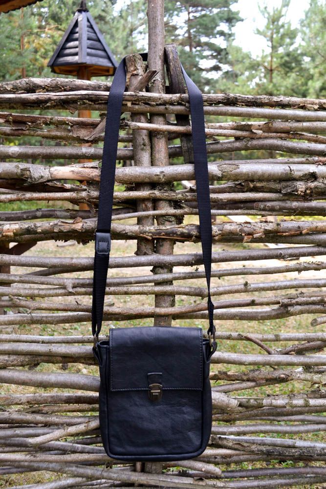Сумка ручной работы сумка через плечо красивая мужская кожаная сумка стильная фото 1
