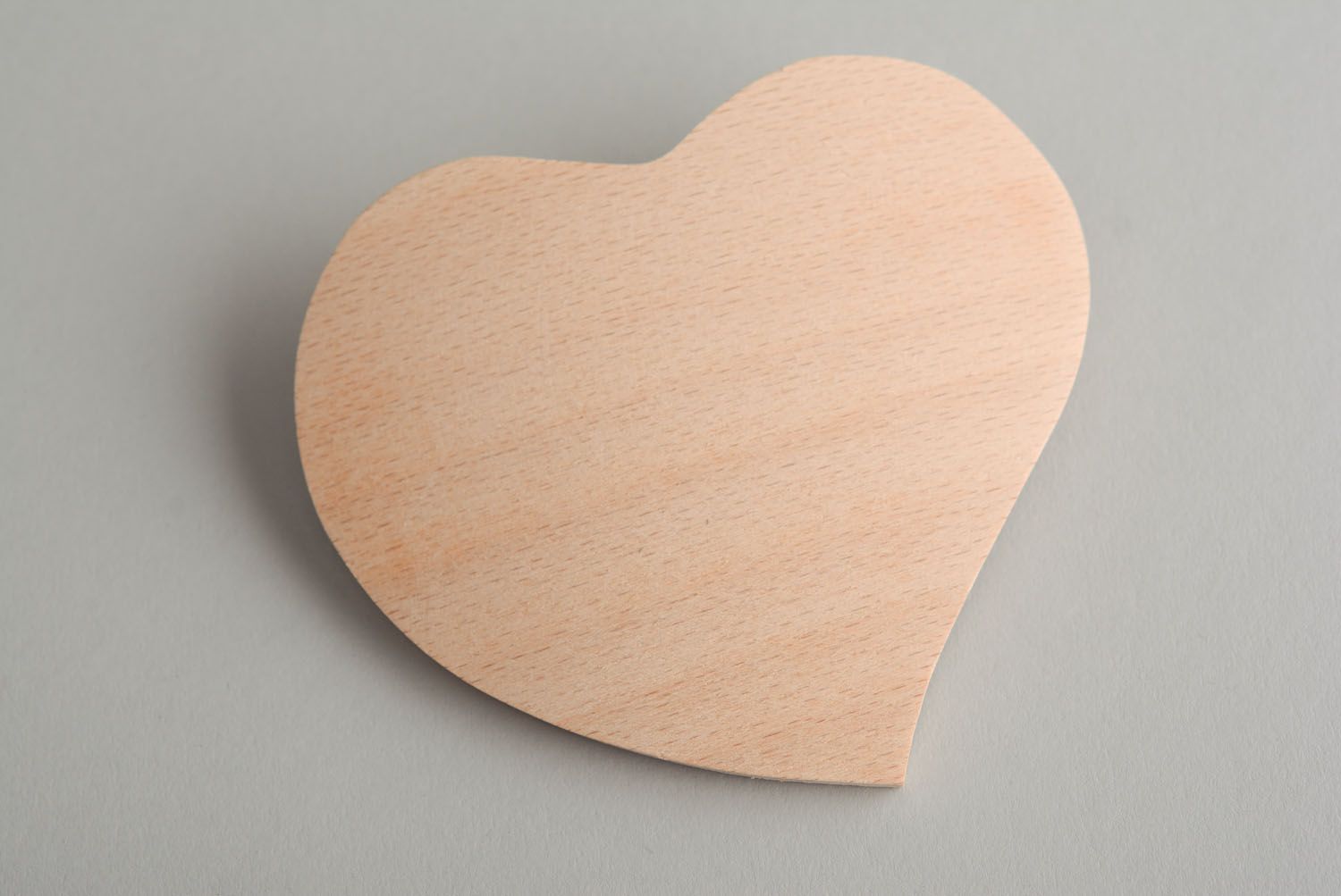 Wooden blank hair clip Heart photo 3