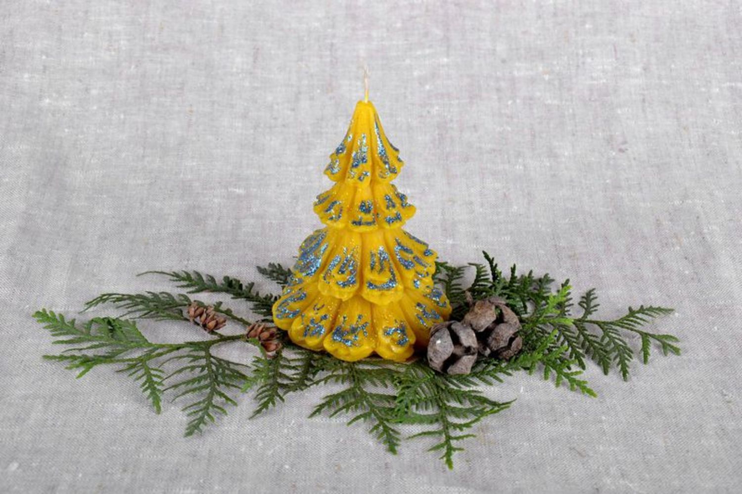 Vela decorativa árvore de Natal foto 1
