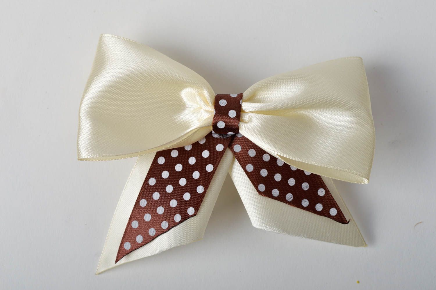 Handmade satin bow stylish children accessory for hair bow barrette for girls photo 4