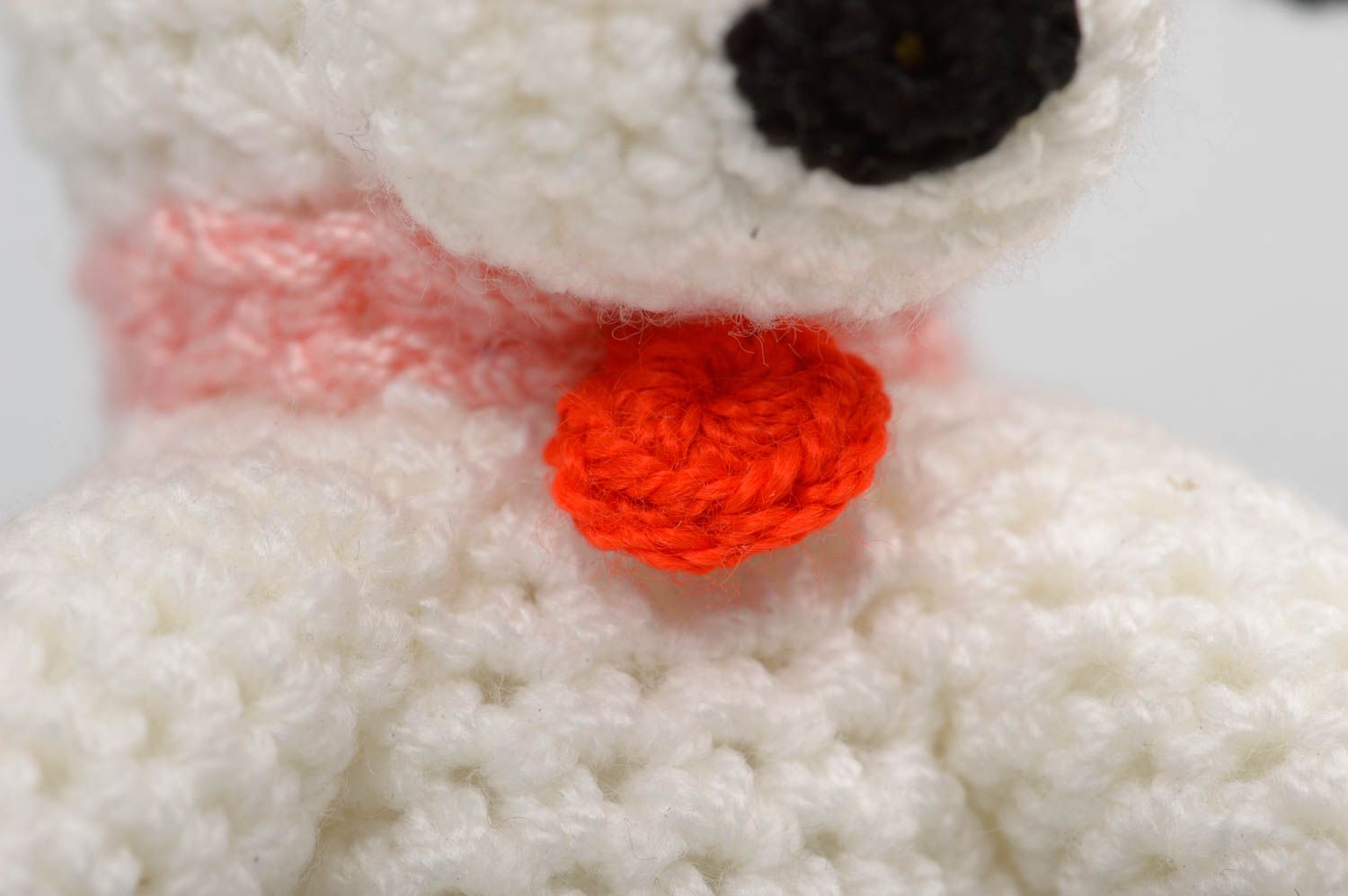 Jouet chien Peluche faite main Accessoire femme tricoté au crochet coton photo 3