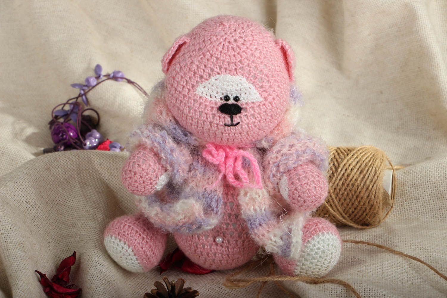 Knitted bear photo 5