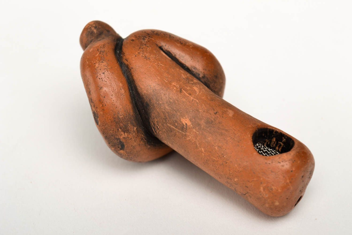 Pipa de cerámica insólita hecha a mano regalo original accesorio para fumador foto 5