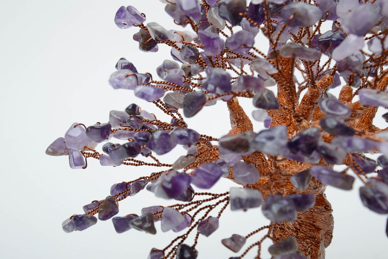Decorative bonsai tree with amethyst photo 4