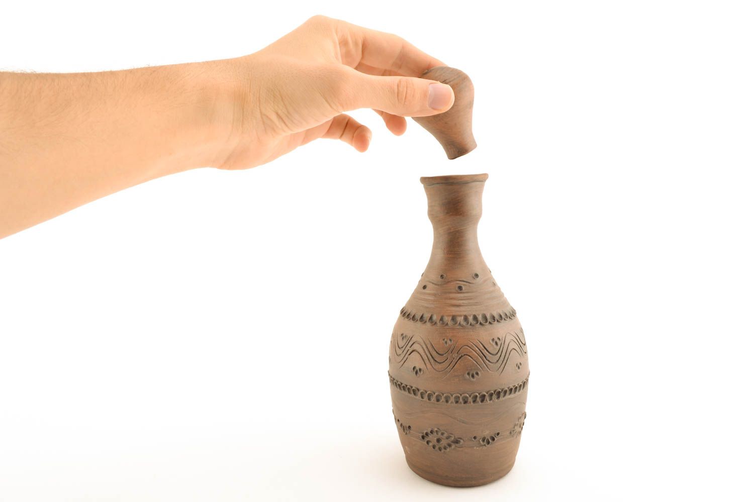 Keramik Flasche mit Muster foto 1