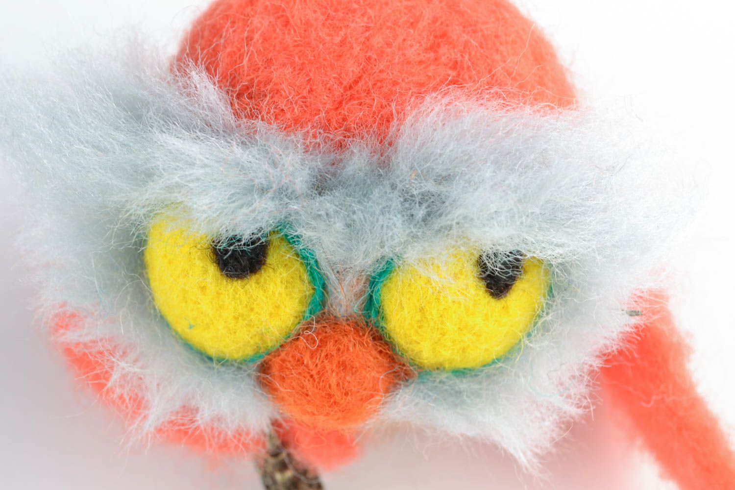 Felted wool toy owl photo 5