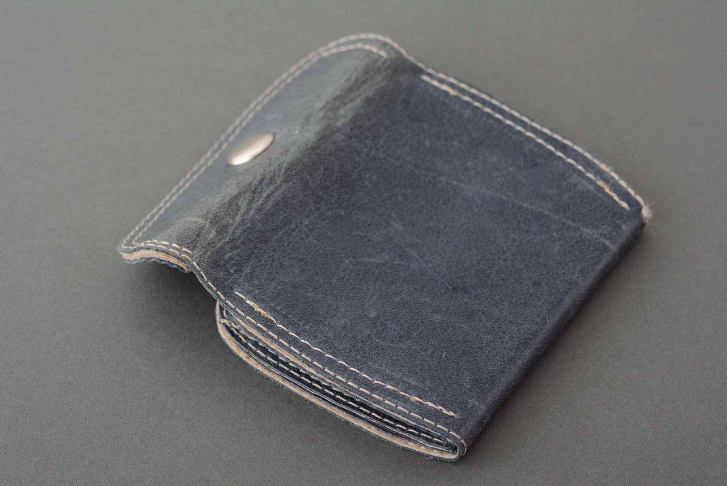 Leather wallet for coins photo 3