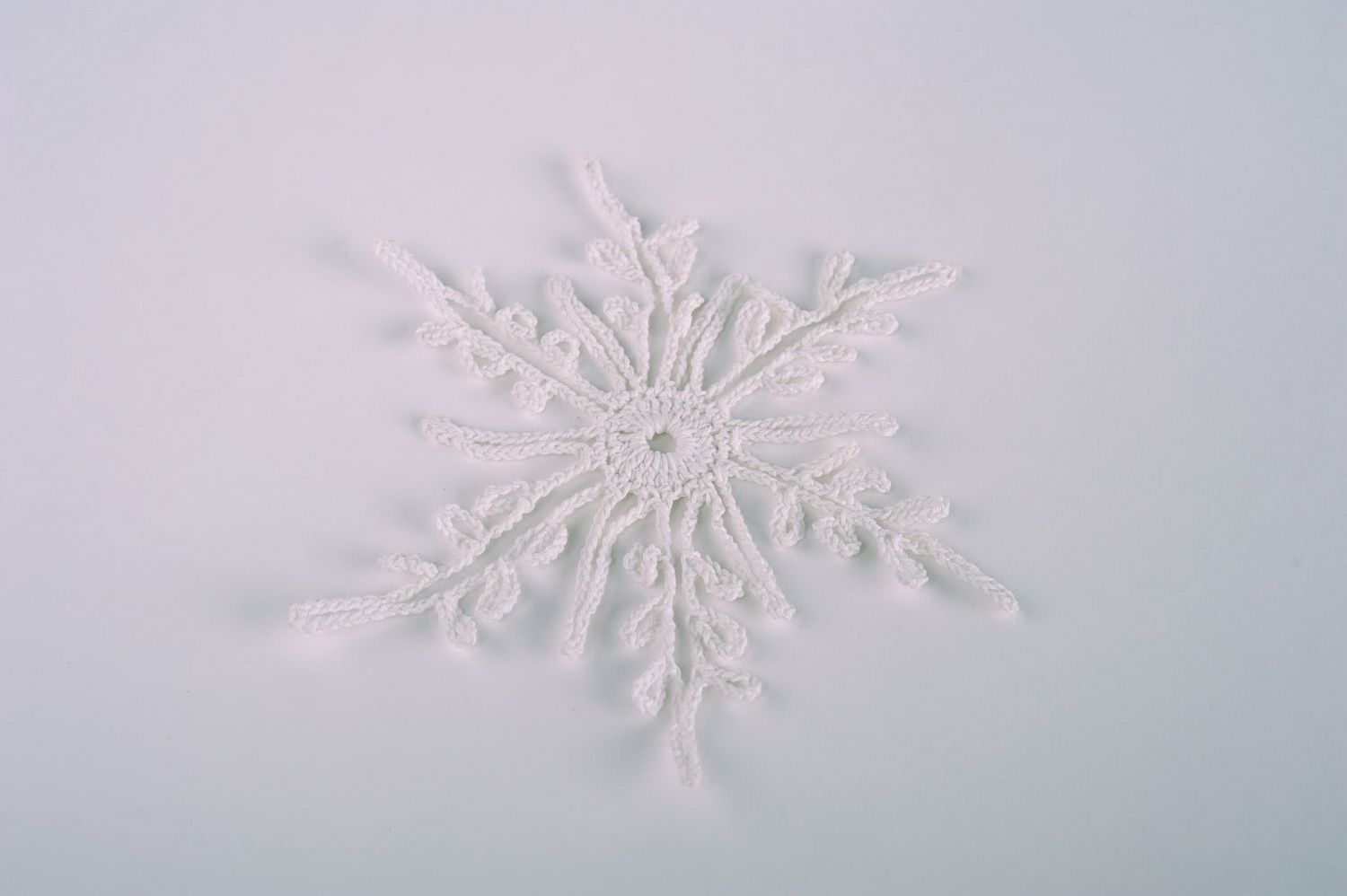 Crochet New Year toy Snowflake photo 3