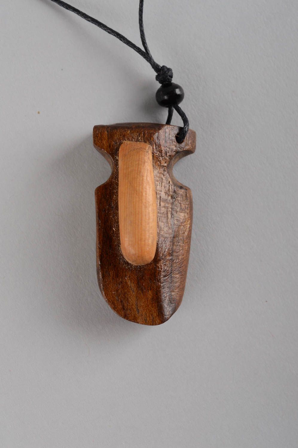 Unusual handmade wooden pendant wood craft fashion neck accessories for girls photo 10