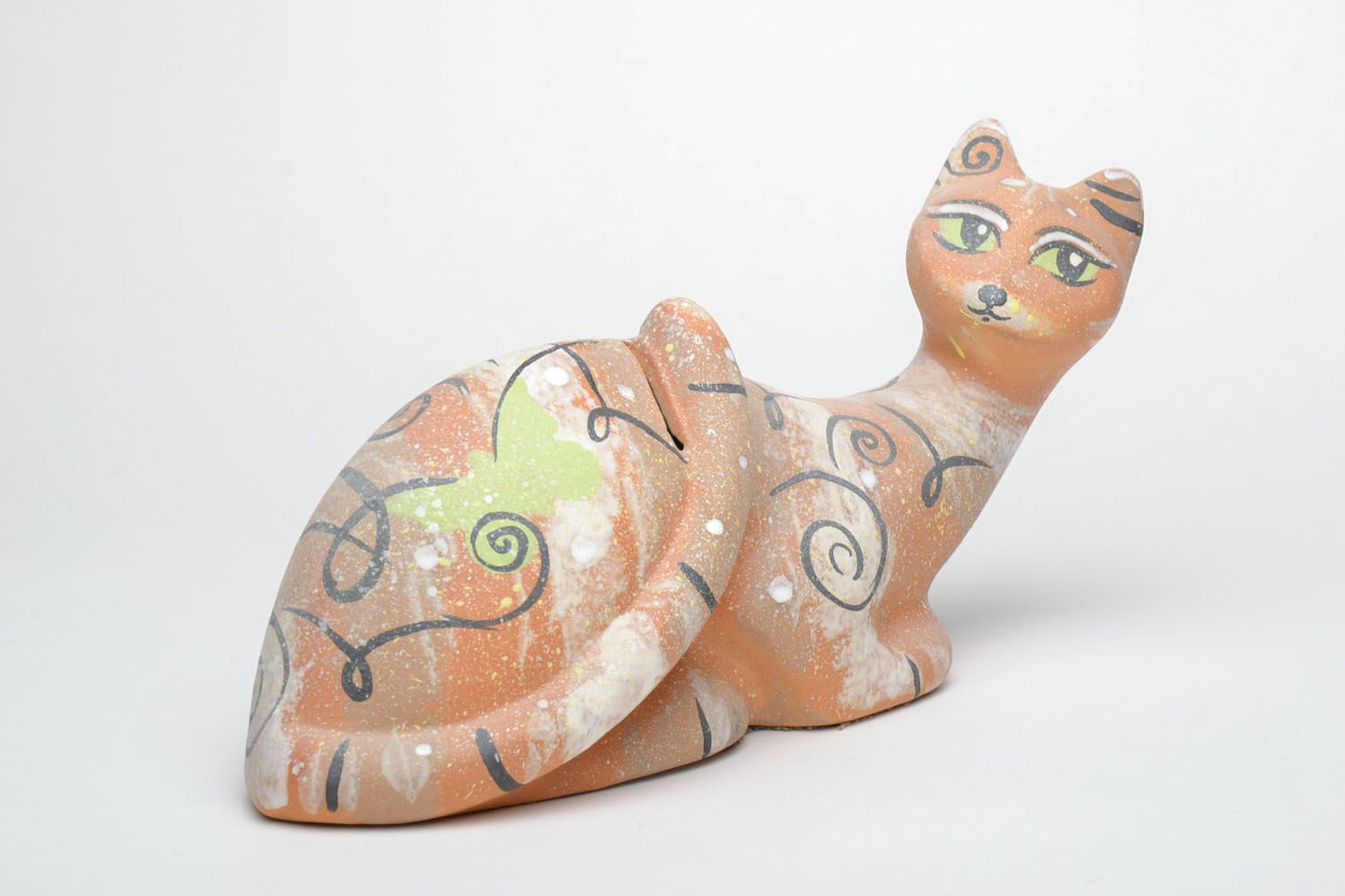 Ceramic money box in the shape of cat photo 2