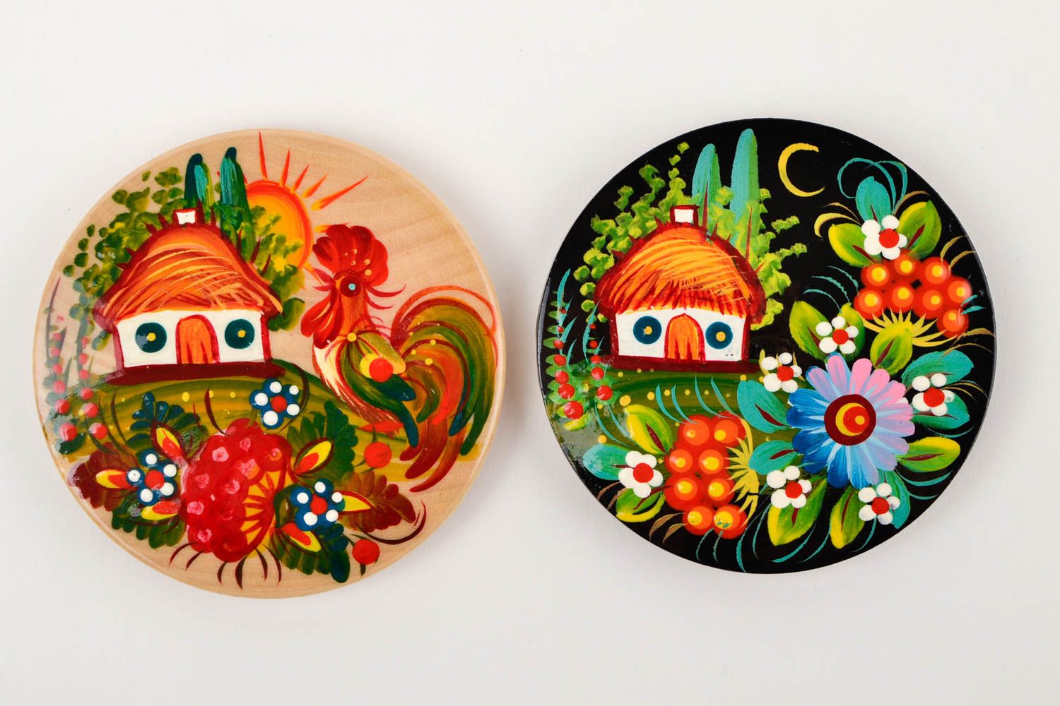 Handmade wood fridge magnet interior decor wooden souvenirs decorative use only photo 3
