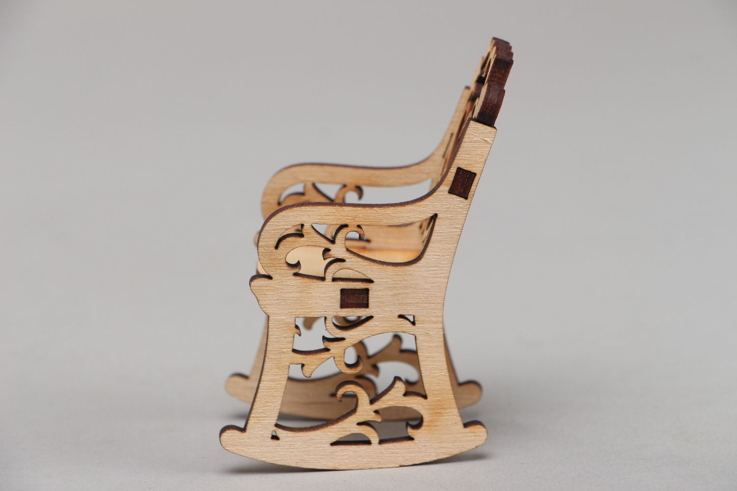 Handmade plywood craft blank Rocking Chair photo 2