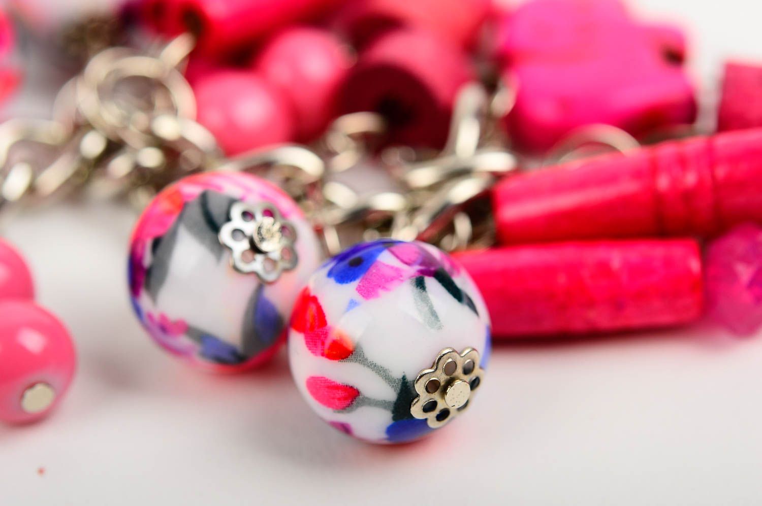Beautiful handmade beaded keychain best gemstone keychain fashion accessories photo 4