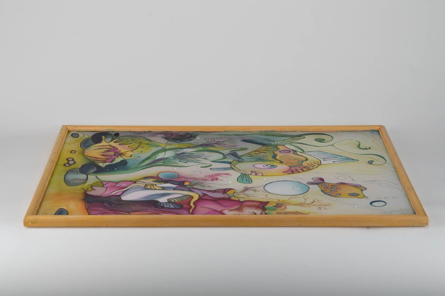 Картина на ткани ручной работы в технике батик декор для детской комнаты   фото 5