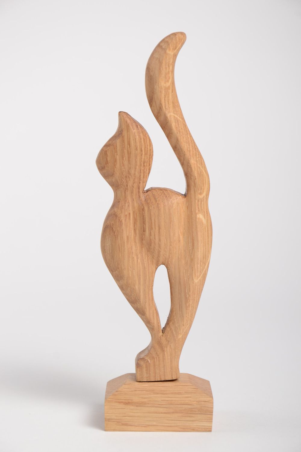 Статуэтка из дерева хэнд мэйд фигура из дерева красивый сувенир из дерева Кот  фото 2