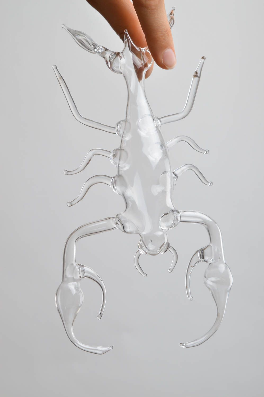 Statuette verre fait main Figurine décorative Décoration intérieur Cancer photo 5
