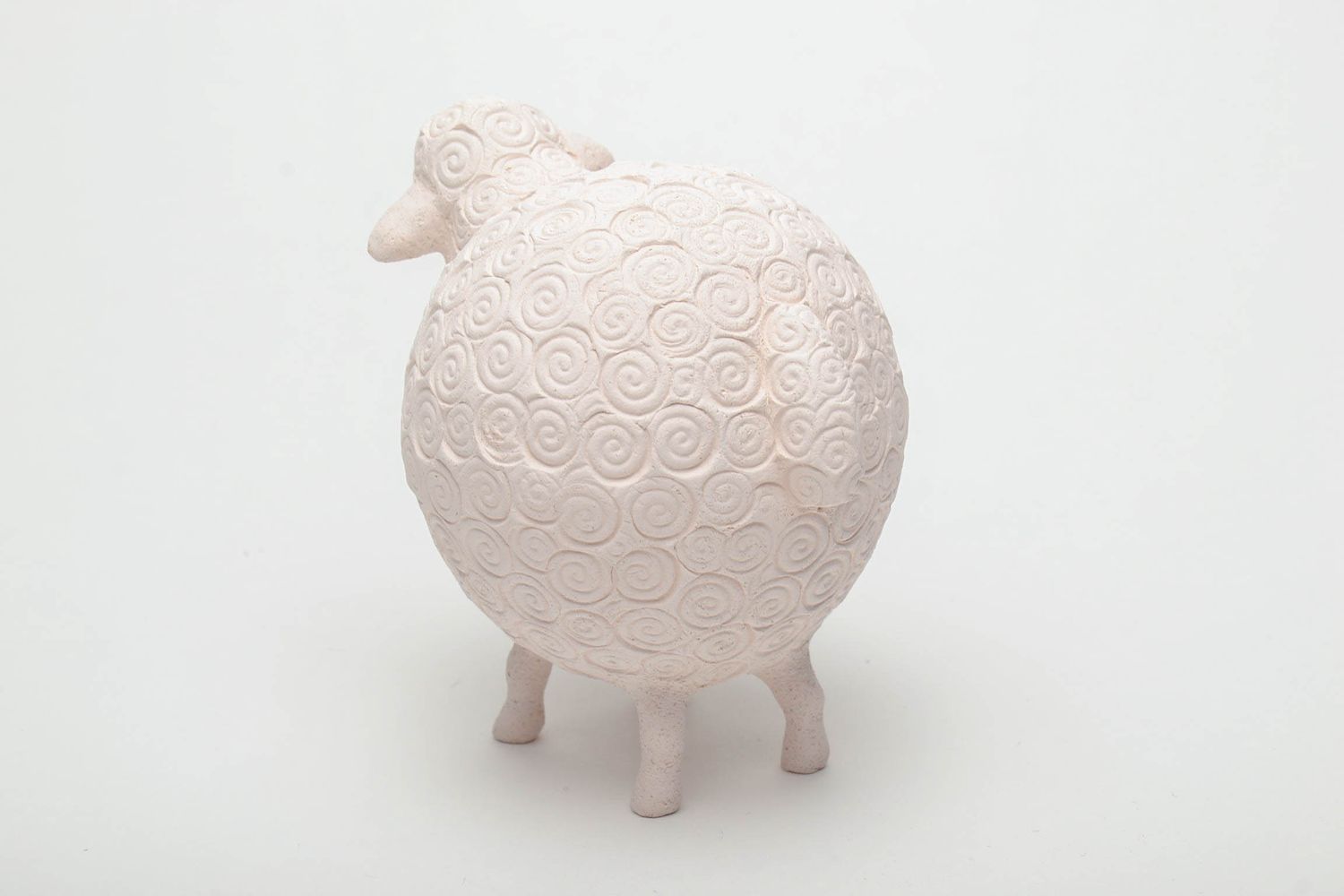 Figurine mouton en masse céramique faite main photo 3