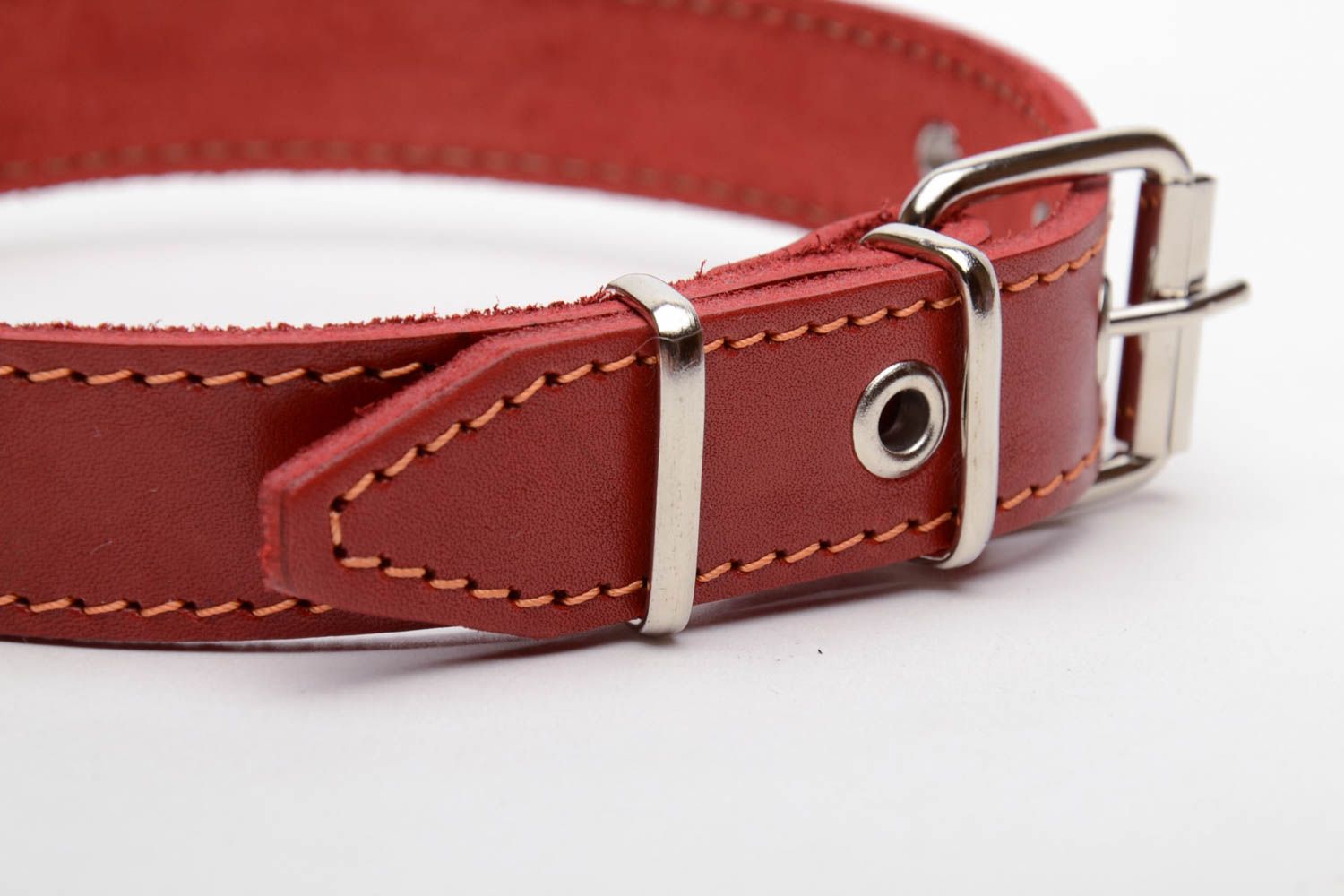 Genuine leather collar photo 4