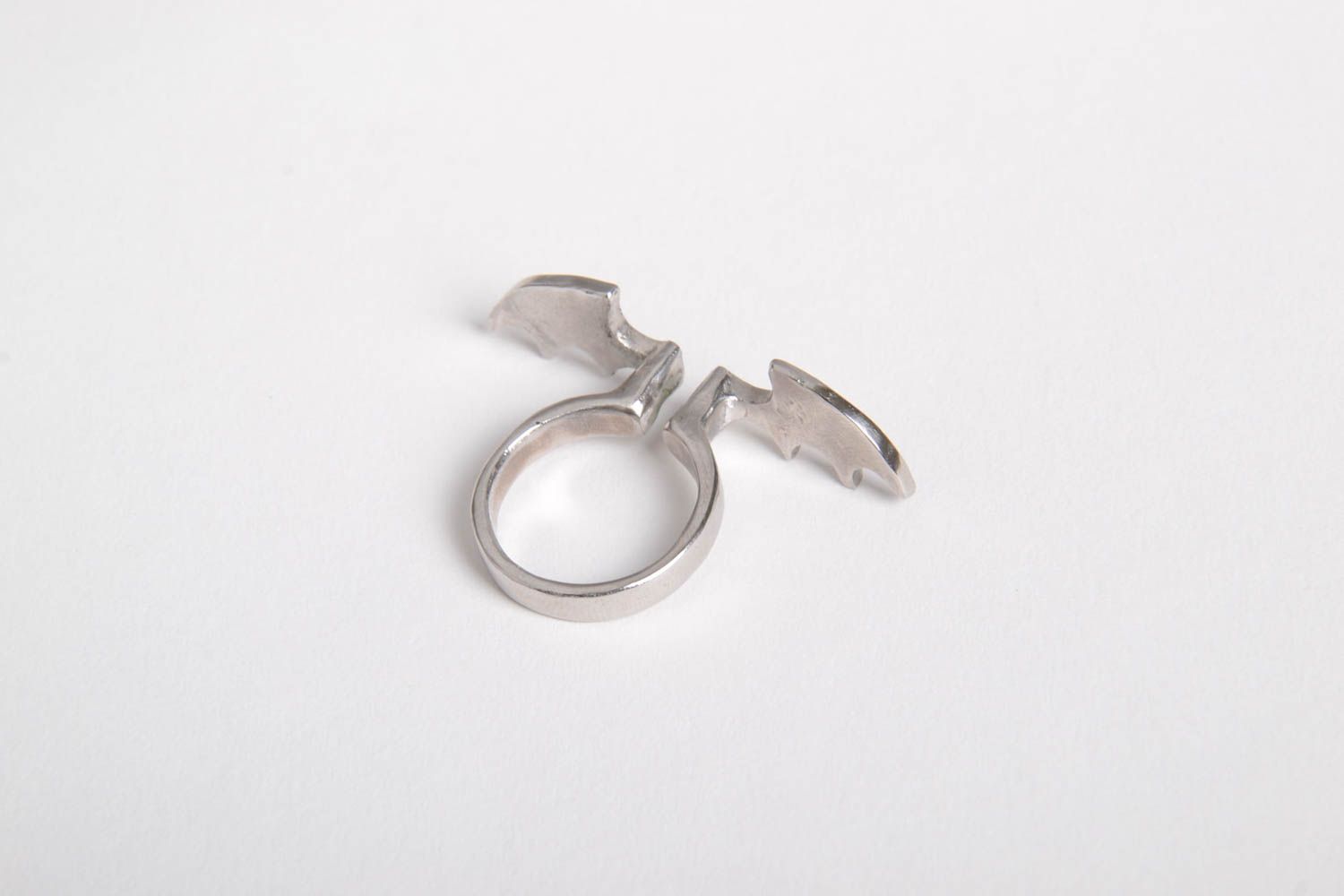 Ring für Damen handgemachter Schmuck Ring aus Metall einzigartig ungewöhnlich foto 3
