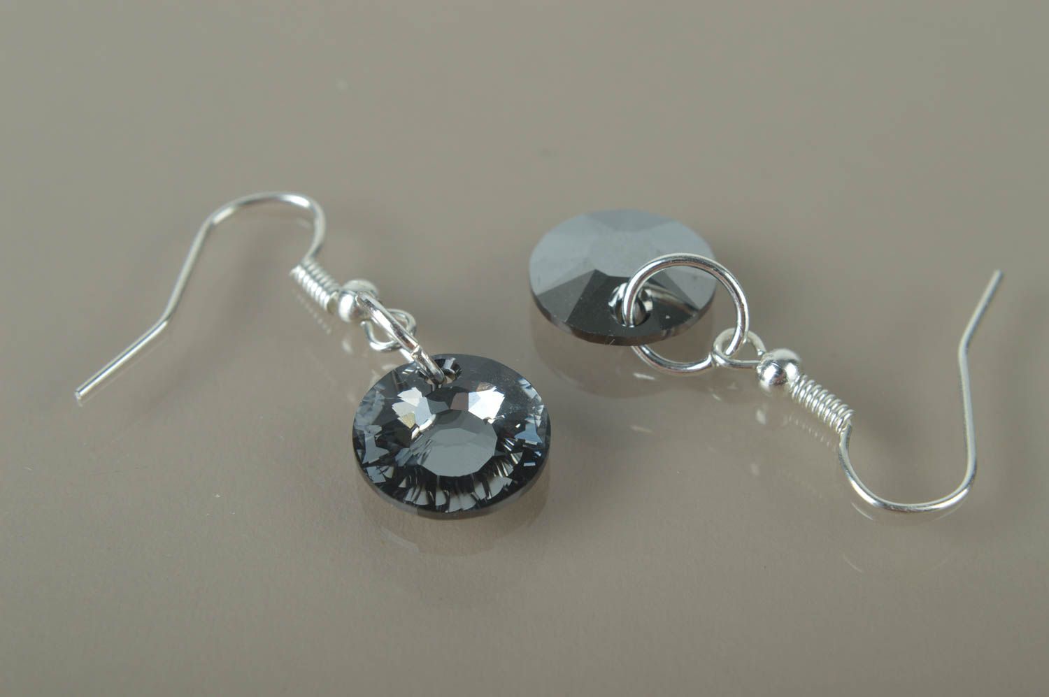 Pendientes hechos a mano de cristal bisutería artesanal regalo original foto 4