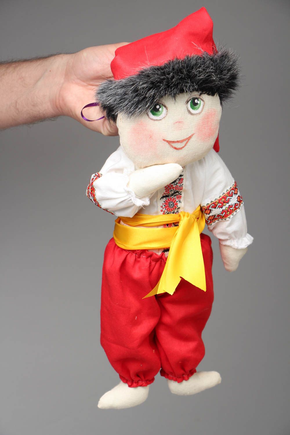 Мягкая игрушка мальчик в этнической одежде фото 4