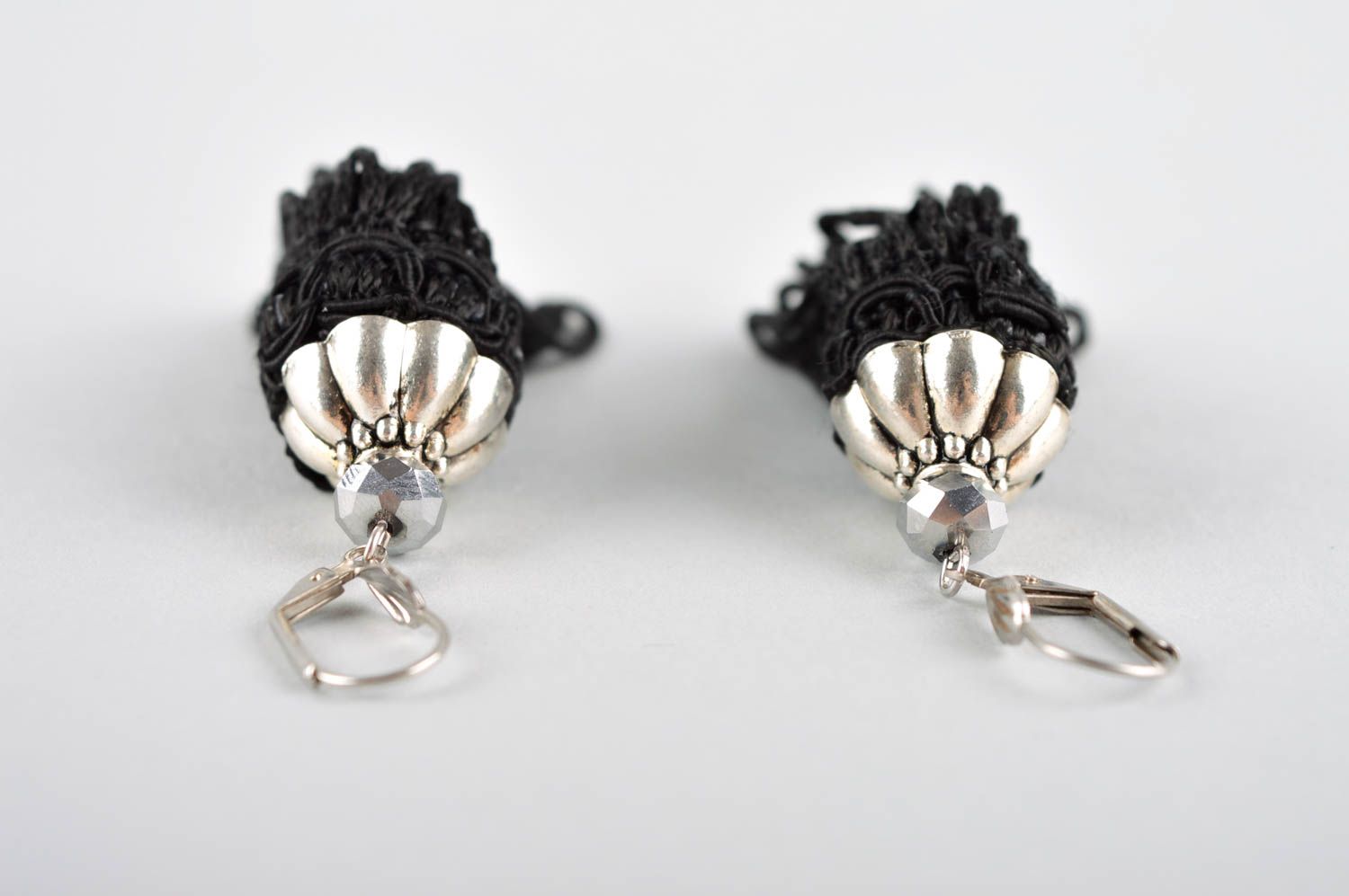 Handmade jewelry tassel earrings designer accessories long earrings gift for her photo 4
